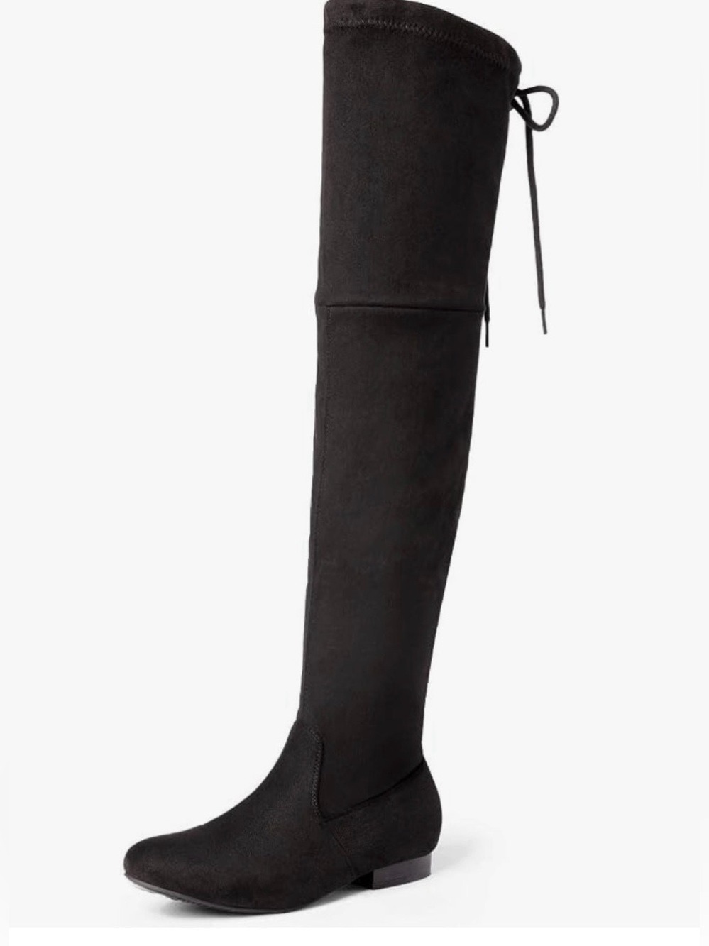 Dream Pairs Over-the-Knee Black Suede Boots - Women's Tall Fashion Boot
